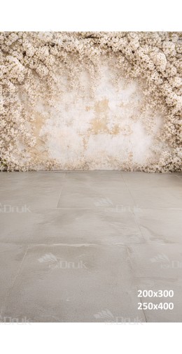 Tło fotograficzne „Kwiatowa ściana w stylu vintage – jasna wiosna” | 3777